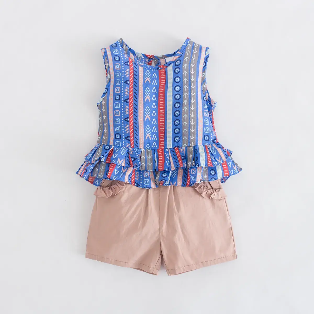 2020 Summer New Kids Sleeveless Top & Shorts Set - Image 6
