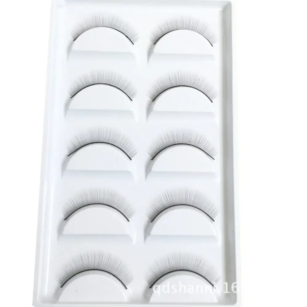 White False Eyelashes Set for Hair & Eye Practice - Image 6