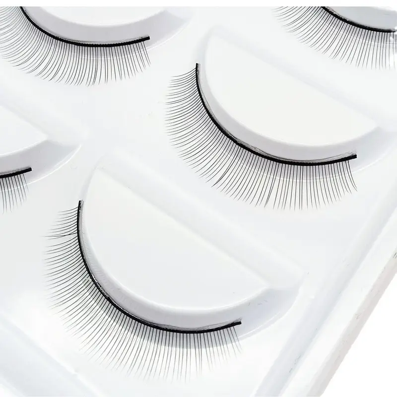 White False Eyelashes Set for Hair & Eye Practice - Image 8