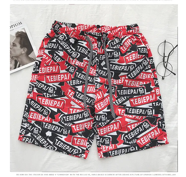 Cross-border Korean Beach Pants for Men Loose Casual Shorts — feature 27