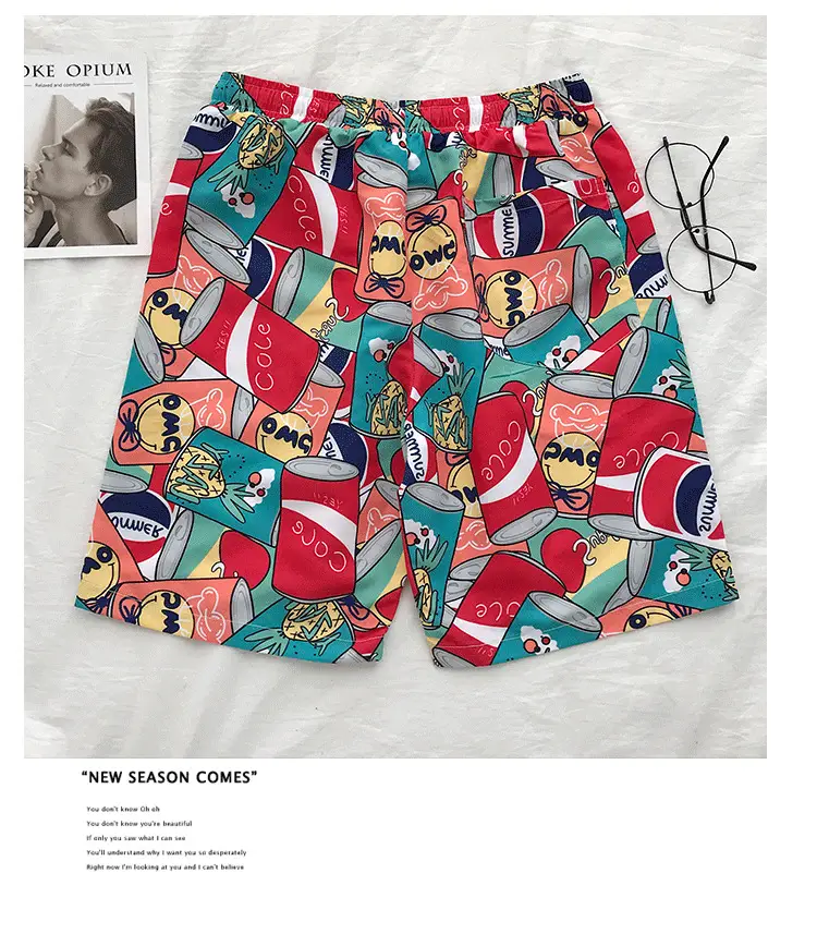 Cross-border Korean Beach Pants for Men Loose Casual Shorts — feature 34