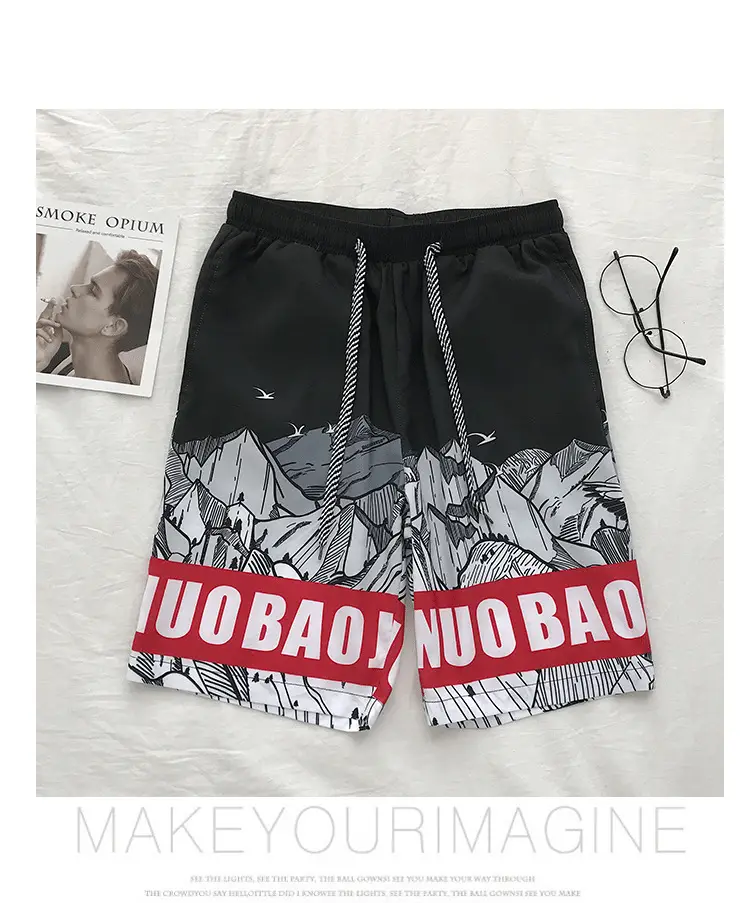 Cross-border Korean Beach Pants for Men Loose Casual Shorts — feature 35