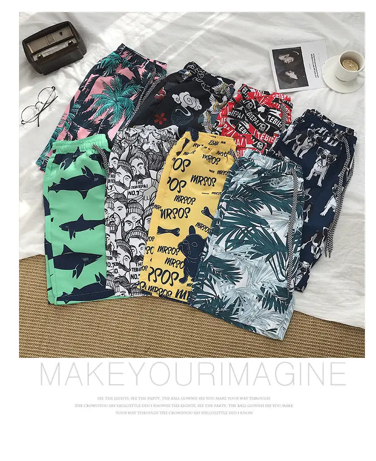 Cross-border Korean Beach Pants for Men Loose Casual Shorts — feature 7