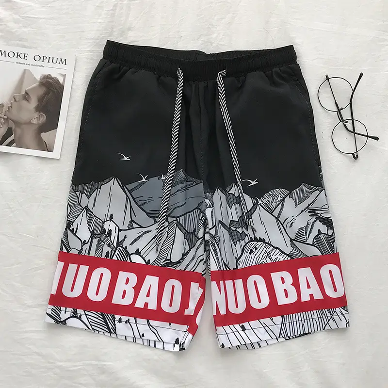 Cross-border Korean Beach Pants for Men Loose Casual Shorts - Image 5