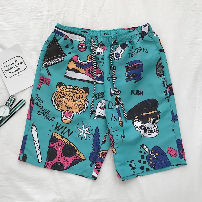 Cross-border Korean Beach Pants for Men Loose Casual Shorts - Image 7