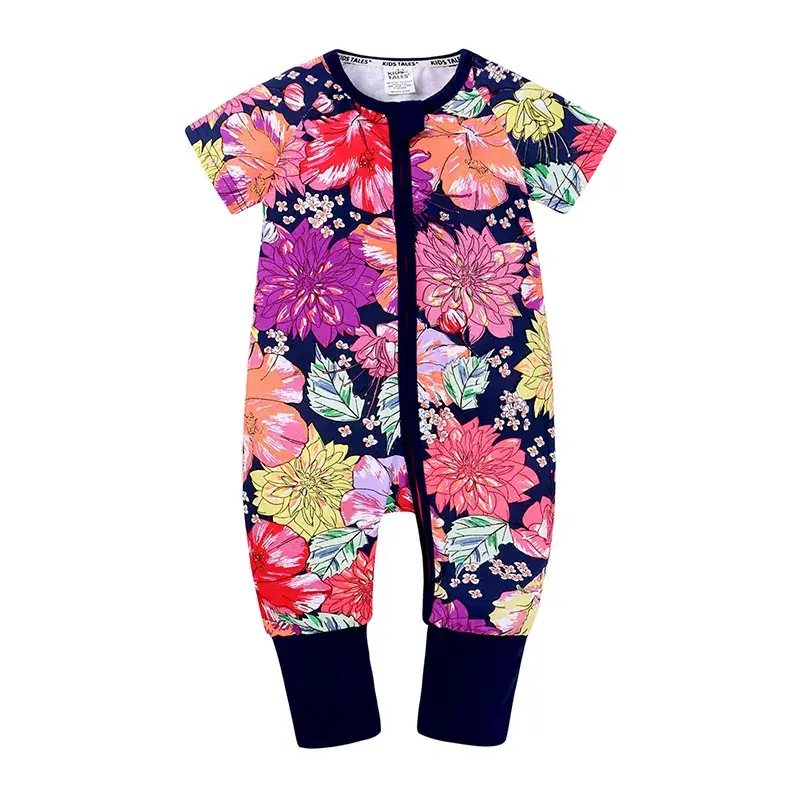 Newborn Pajama Set with Puppy Print Yellow Zipper - Image 14