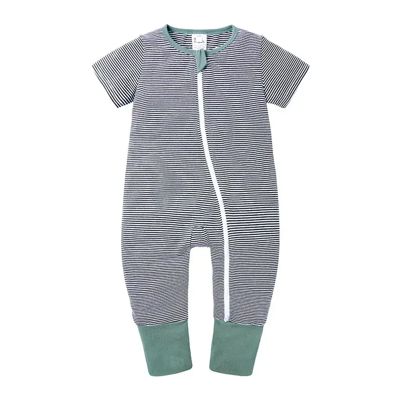 Newborn Pajama Set with Puppy Print Yellow Zipper - Image 17