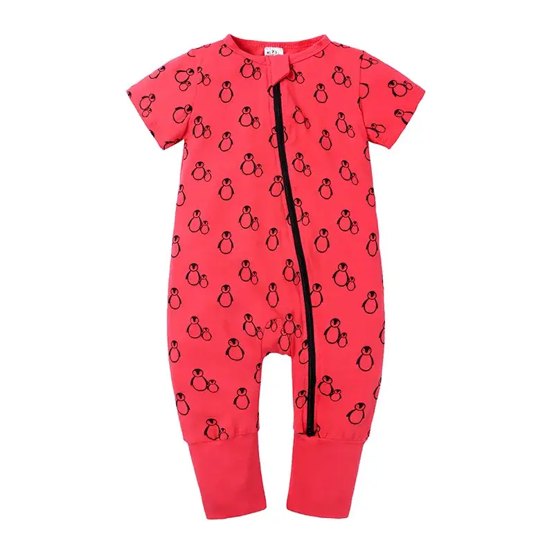Newborn Pajama Set with Puppy Print Yellow Zipper - Image 20