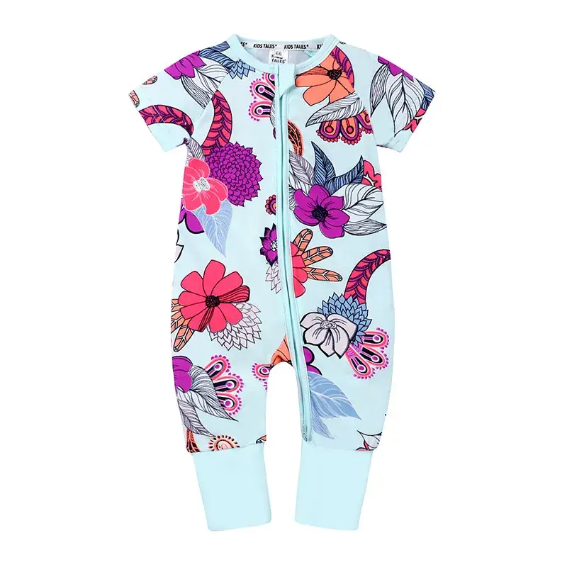 Newborn Pajama Set with Puppy Print Yellow Zipper - Image 23