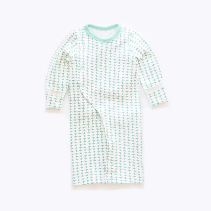 Cotton Two-Wear Romper for Babies Newborns Light Blue - Image 6
