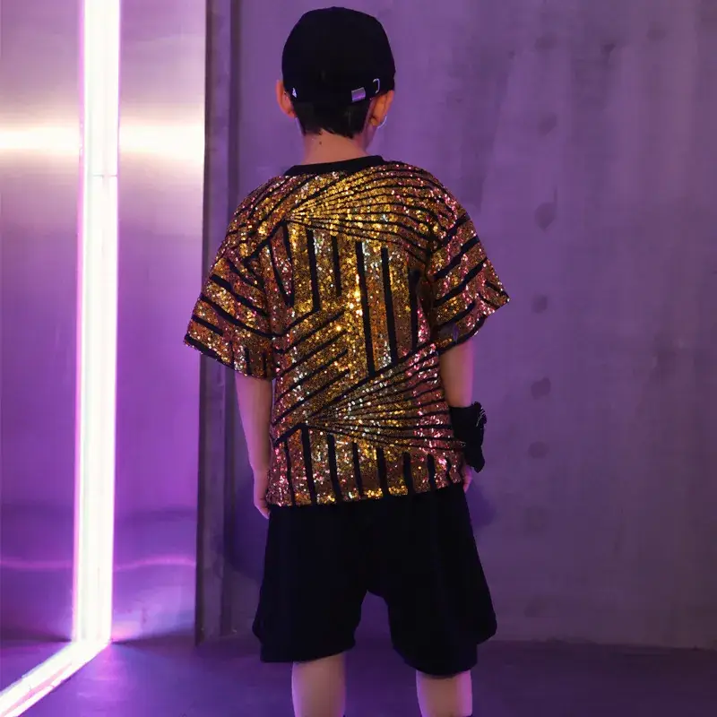 Children's Sequin Jazz Dance Costume Boys Girls