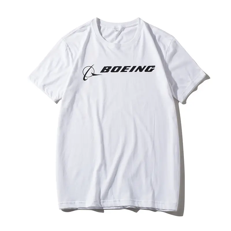 Boeing Cotton T-Shirt White Short Sleeve