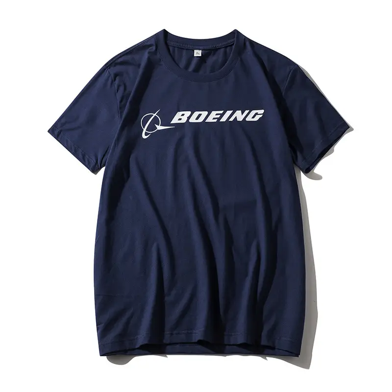 Boeing Cotton T-Shirt White Short Sleeve