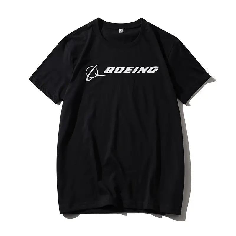 Boeing Cotton T-Shirt White Short Sleeve