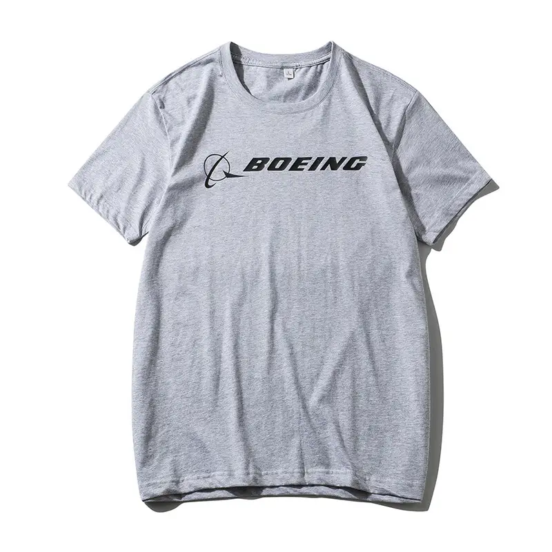 Boeing Cotton T-Shirt White Short Sleeve