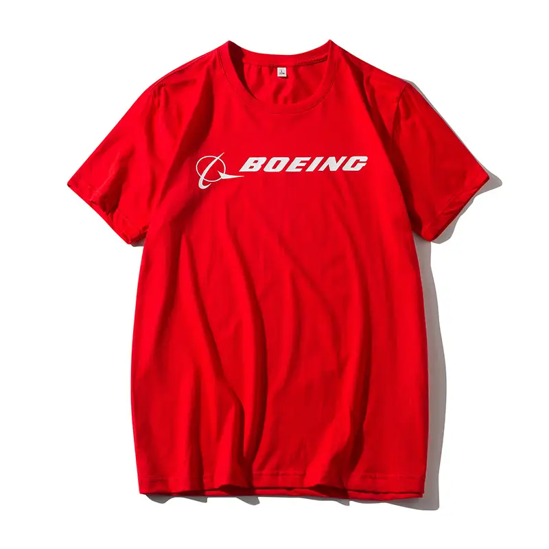 Boeing Cotton T-Shirt White Short Sleeve