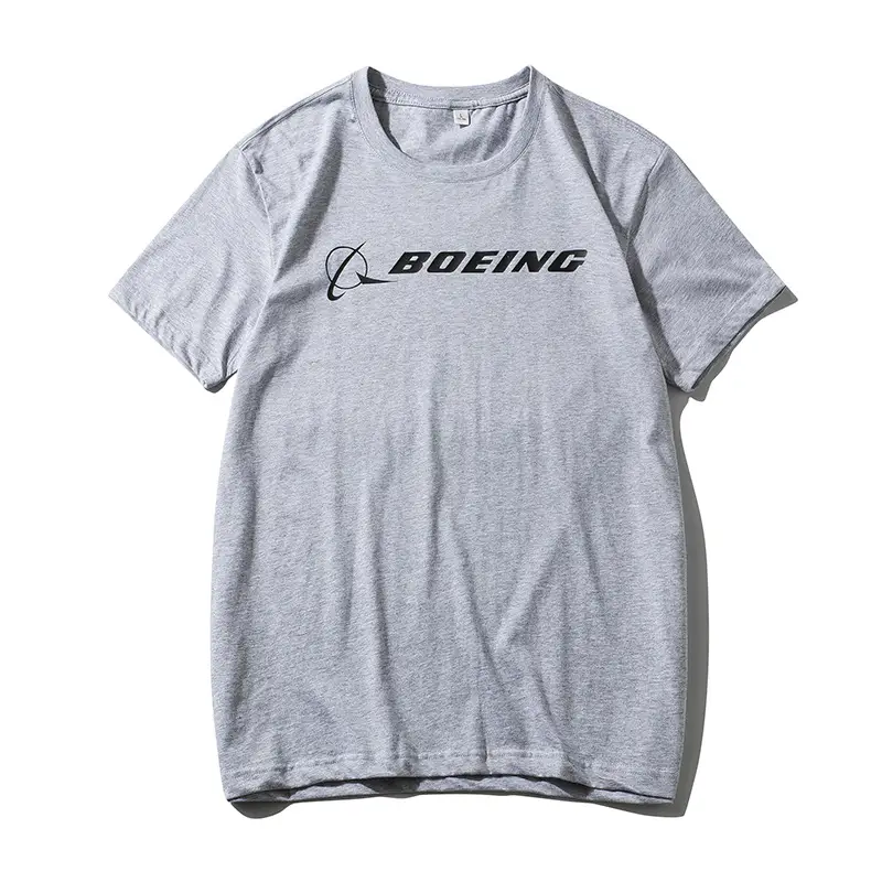 Boeing Cotton T-Shirt White Short Sleeve