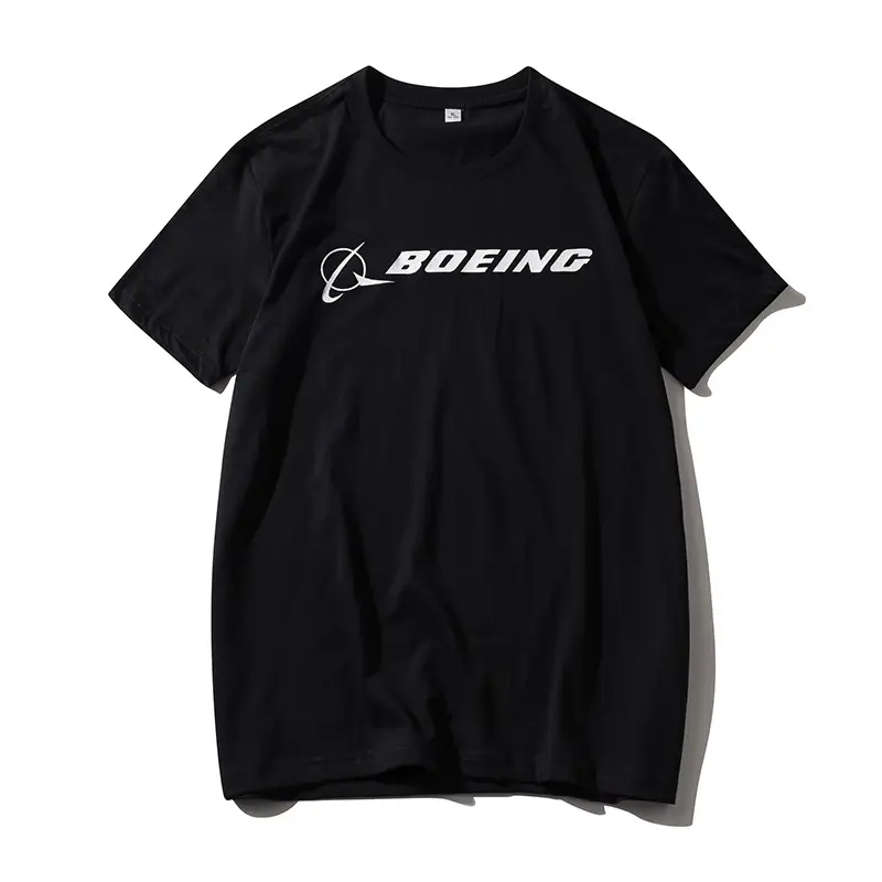 Boeing Cotton T-Shirt White Short Sleeve