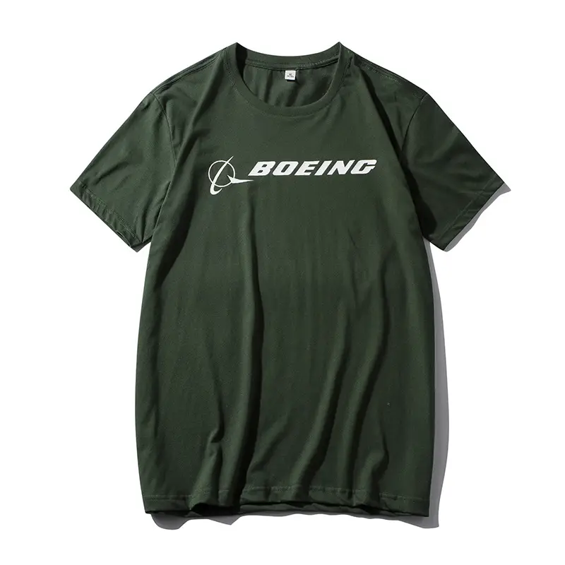 Boeing Cotton T-Shirt White Short Sleeve