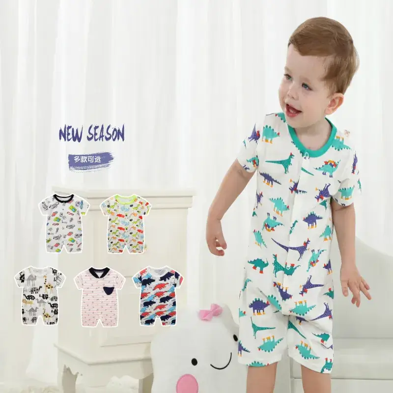 Baby Cartoon Crossbody Jumpsuit Summer Cotton - Image 20