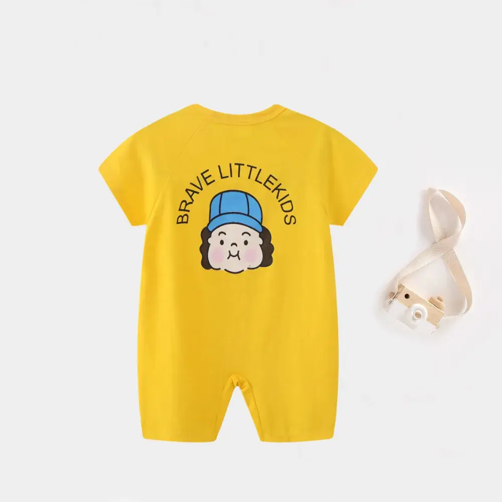 Baby Cartoon Crossbody Jumpsuit Summer Cotton - Image 10