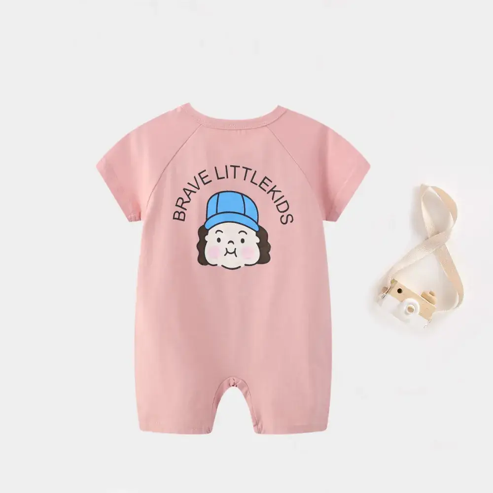 Baby Cartoon Crossbody Jumpsuit Summer Cotton - Image 11