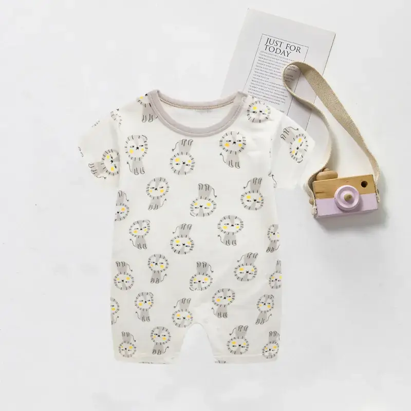 Baby Cartoon Crossbody Jumpsuit Summer Cotton - Image 18