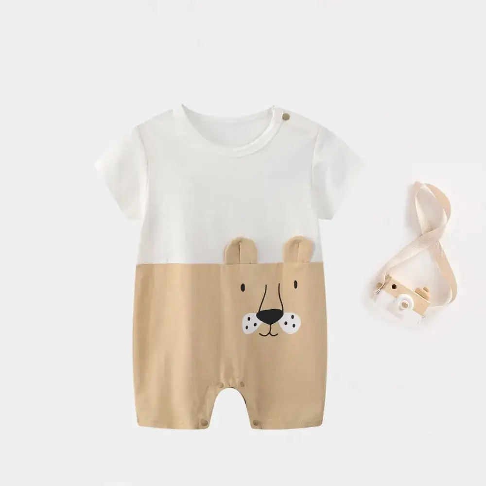 Baby Cartoon Crossbody Jumpsuit Summer Cotton - Image 9