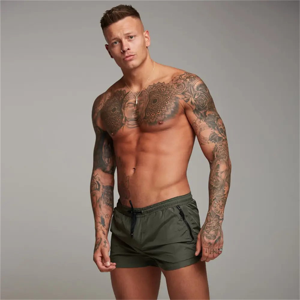 Men's Maroon Quick-Drying Sports Shorts - Image 22