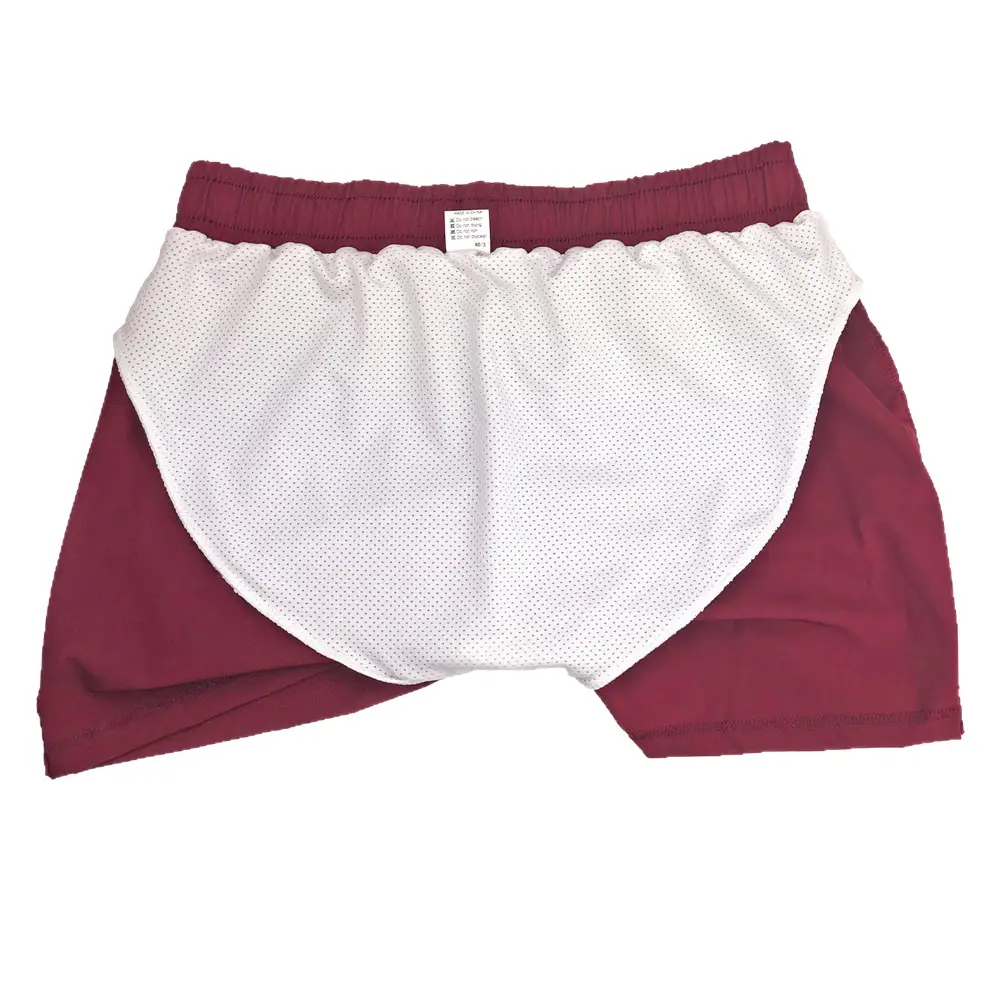 Men's Maroon Quick-Drying Sports Shorts - Image 23