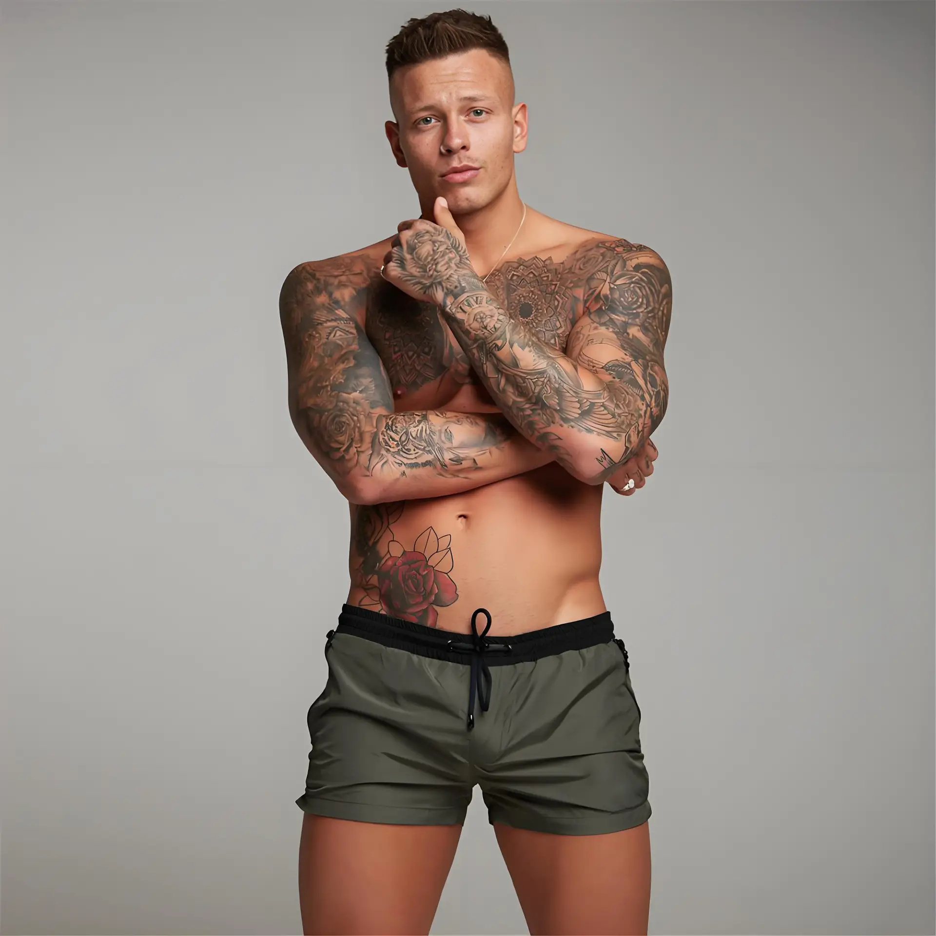 Men's Maroon Quick-Drying Sports Shorts - Image 14