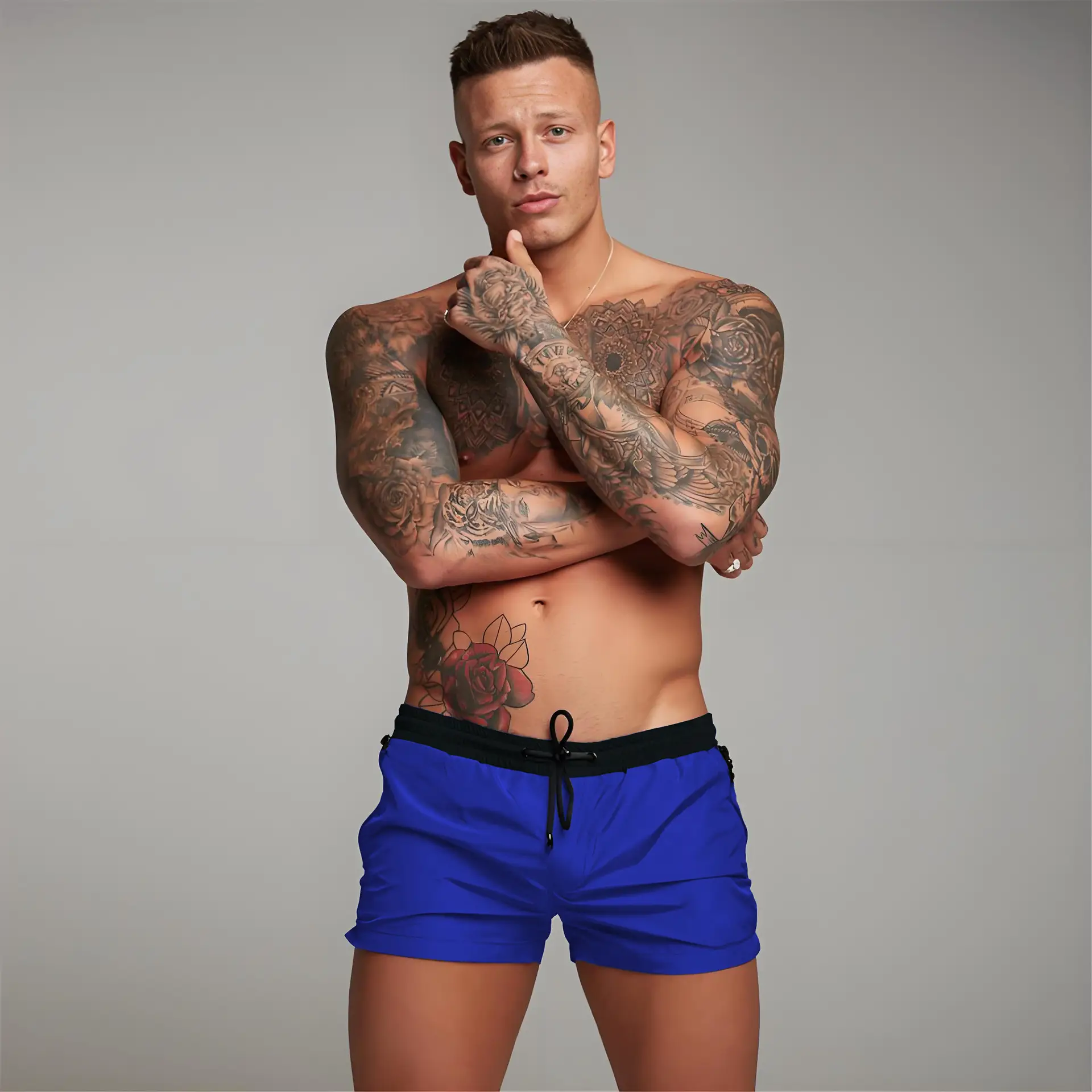 Men's Maroon Quick-Drying Sports Shorts - Image 15