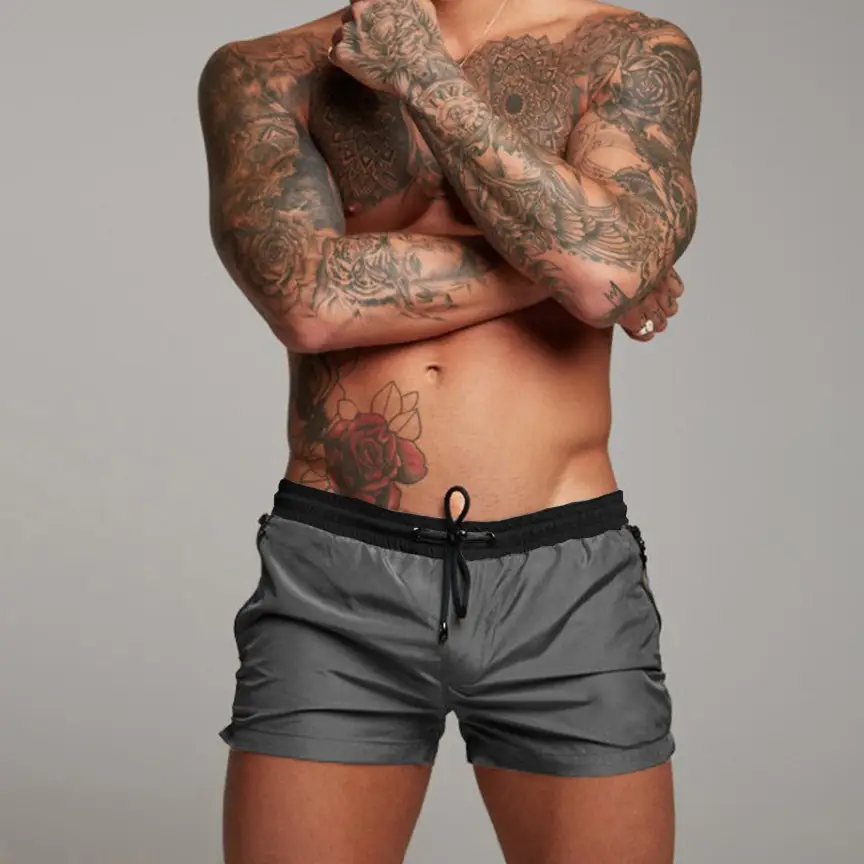 Men's Maroon Quick-Drying Sports Shorts - Image 18