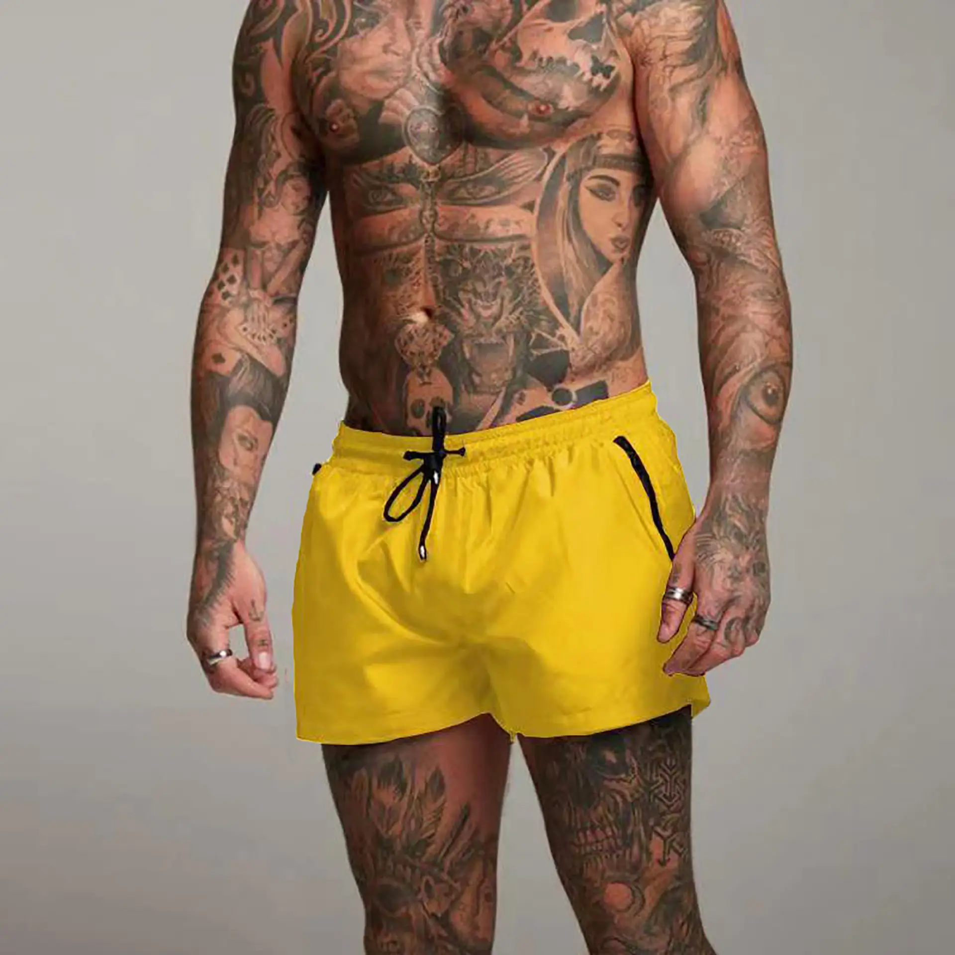 Men's Maroon Quick-Drying Sports Shorts - Image 9