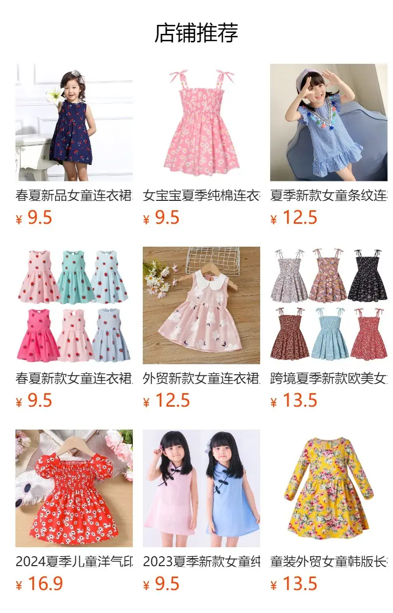 25 Spring Girls Sleeveless Printed Floral Dress — feature 1