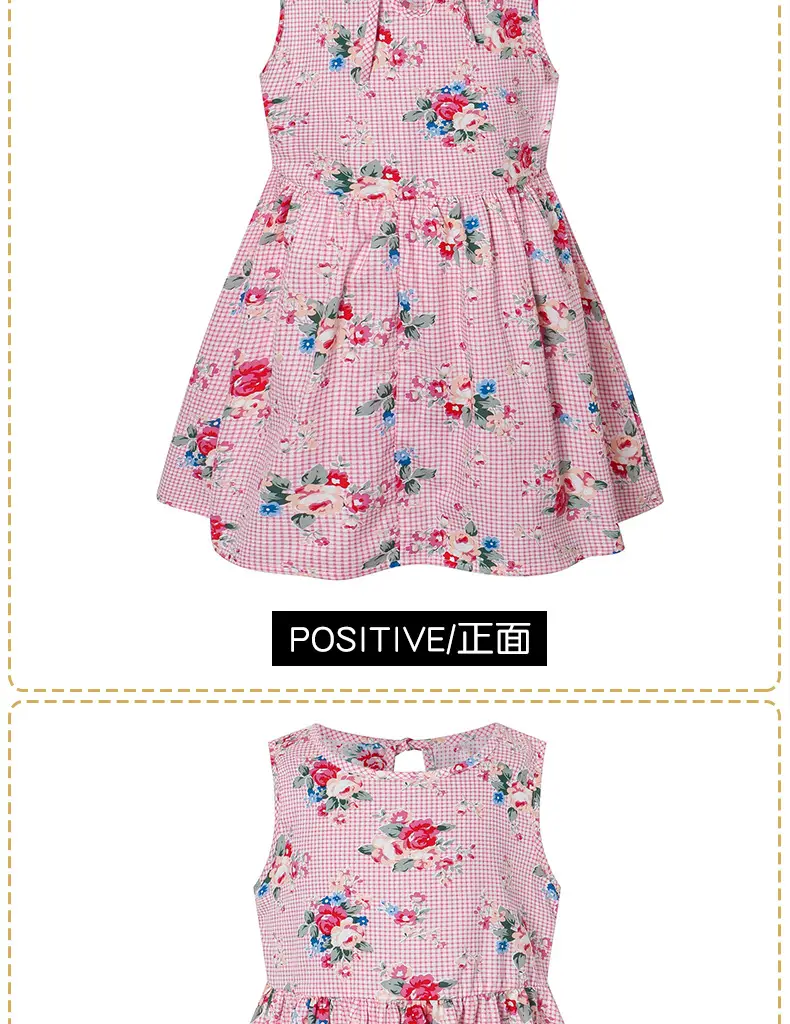 25 Spring Girls Sleeveless Printed Floral Dress — feature 10
