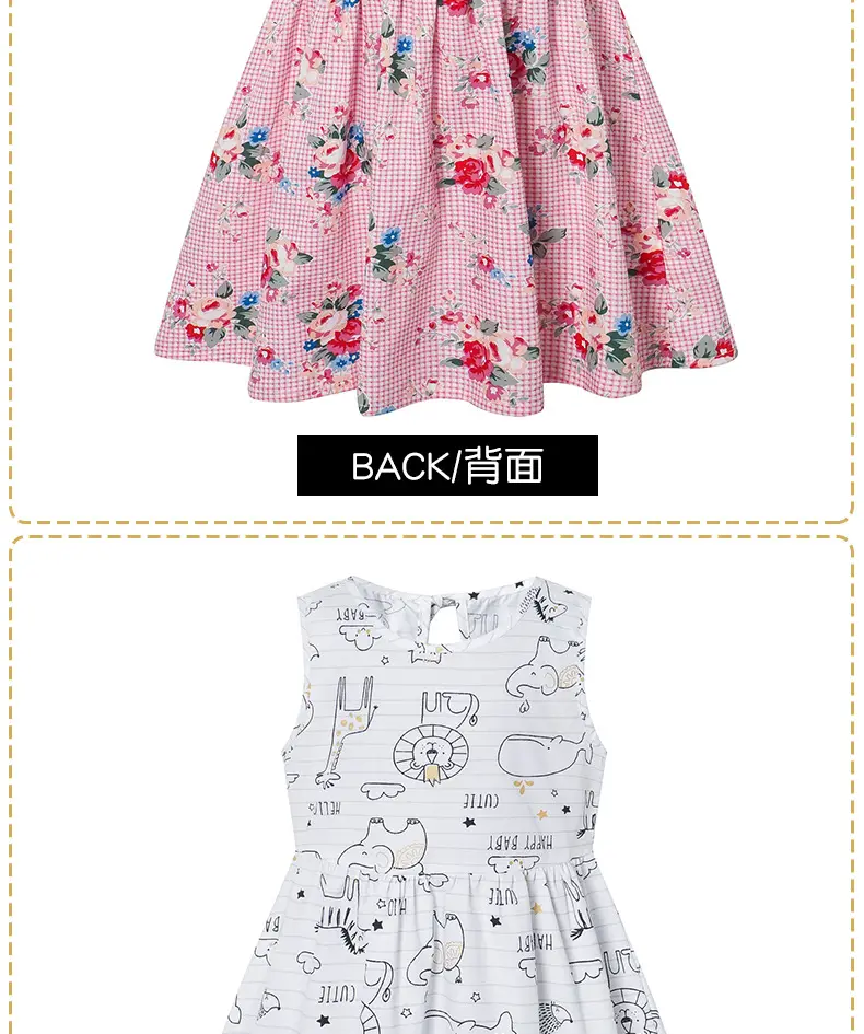 25 Spring Girls Sleeveless Printed Floral Dress — feature 11