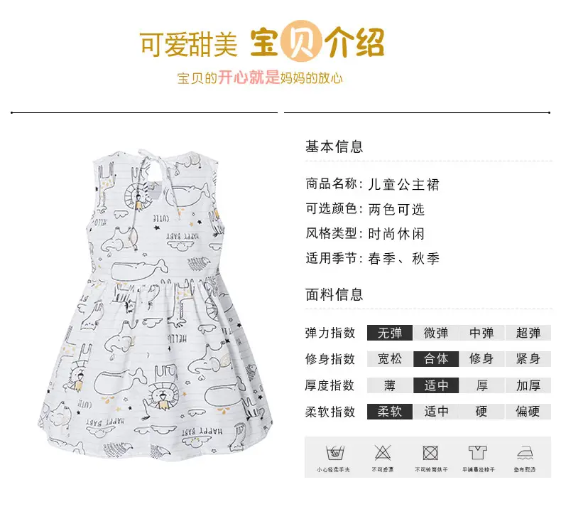 25 Spring Girls Sleeveless Printed Floral Dress — feature 7