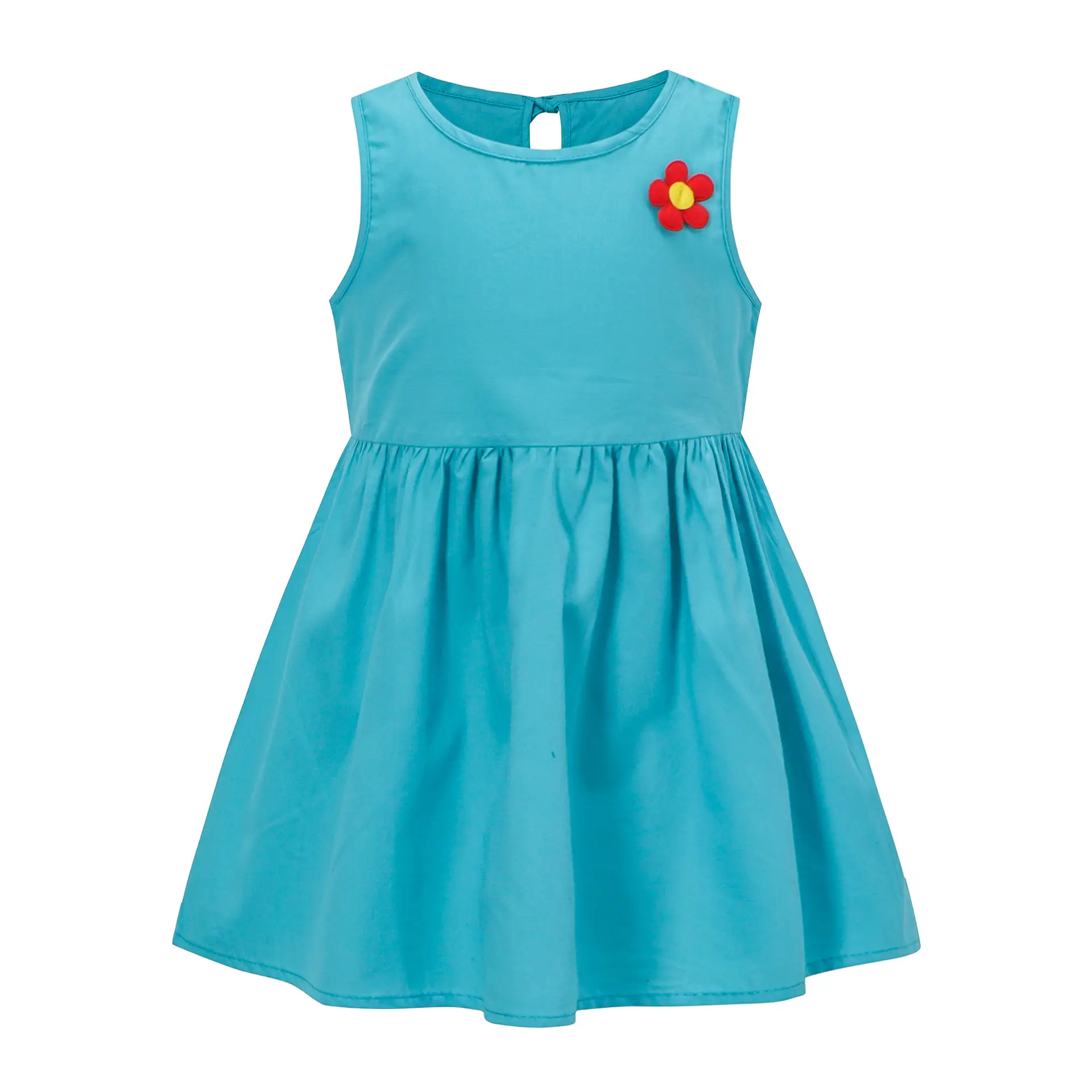 25 Spring Girls Sleeveless Printed Floral Dress