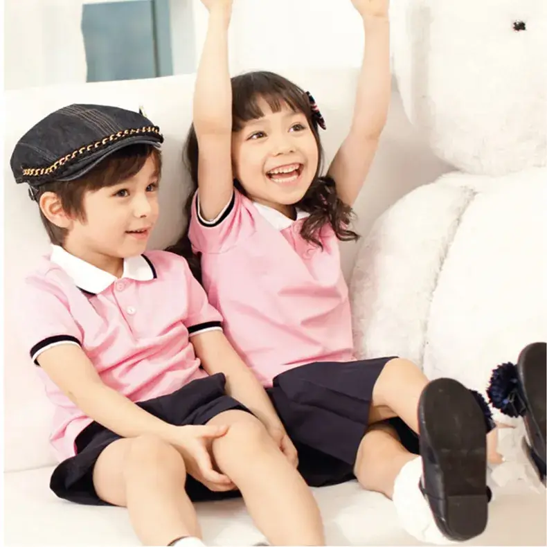 Kids Cotton School Suit Light Blue Primary Secondary