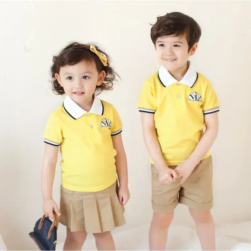 Kids Cotton School Suit Light Blue Primary Secondary