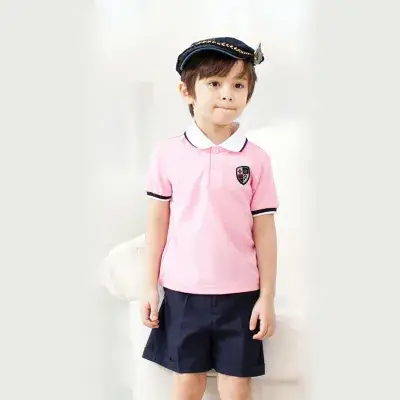 Kids Cotton School Suit Light Blue Primary Secondary