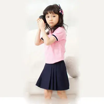 Kids Cotton School Suit Light Blue Primary Secondary