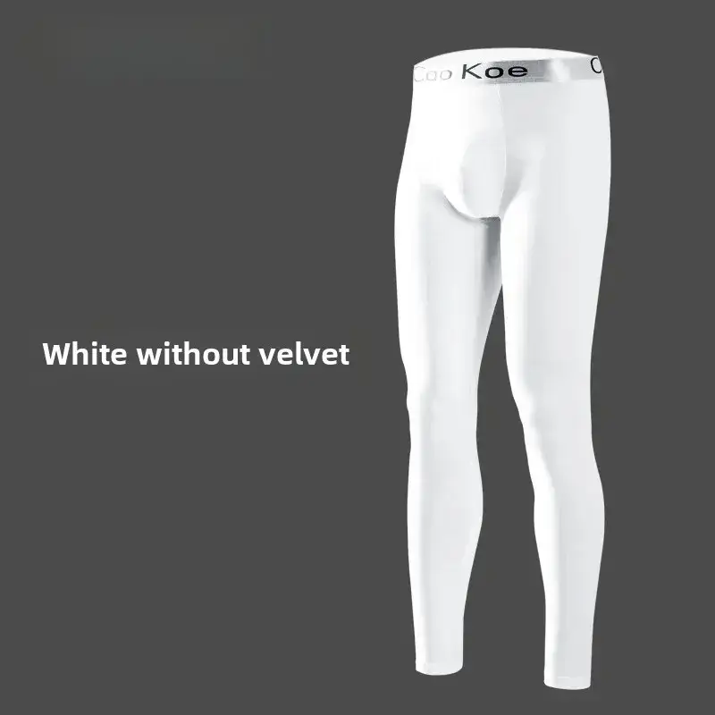 Independently Installed Classy German Velvet Men's Warm Pants Men's Velvet Leggings Slim Large Size Autumn and Winter Heated Long Johns for Men
