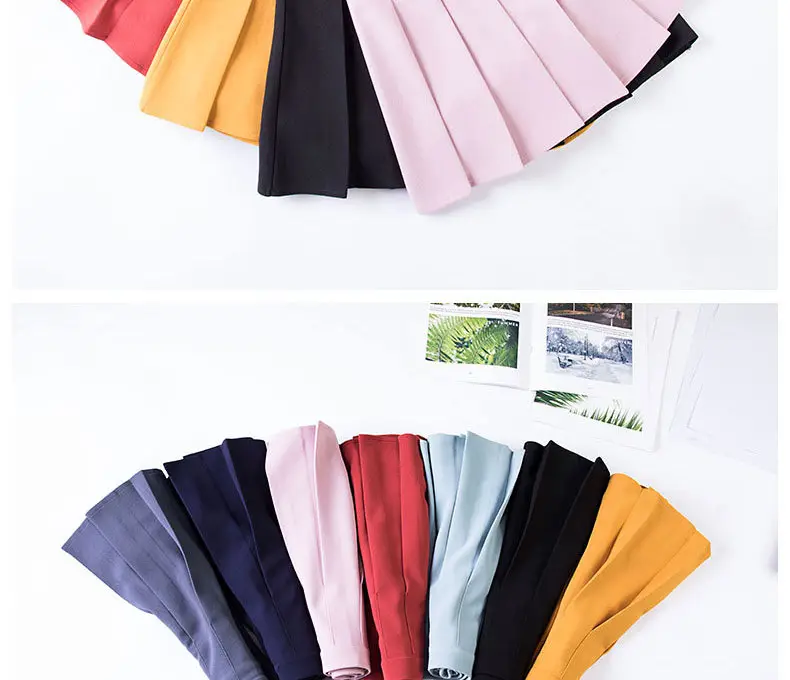 Black Pleated Girl Skirt 2022 New Student Women — feature 6