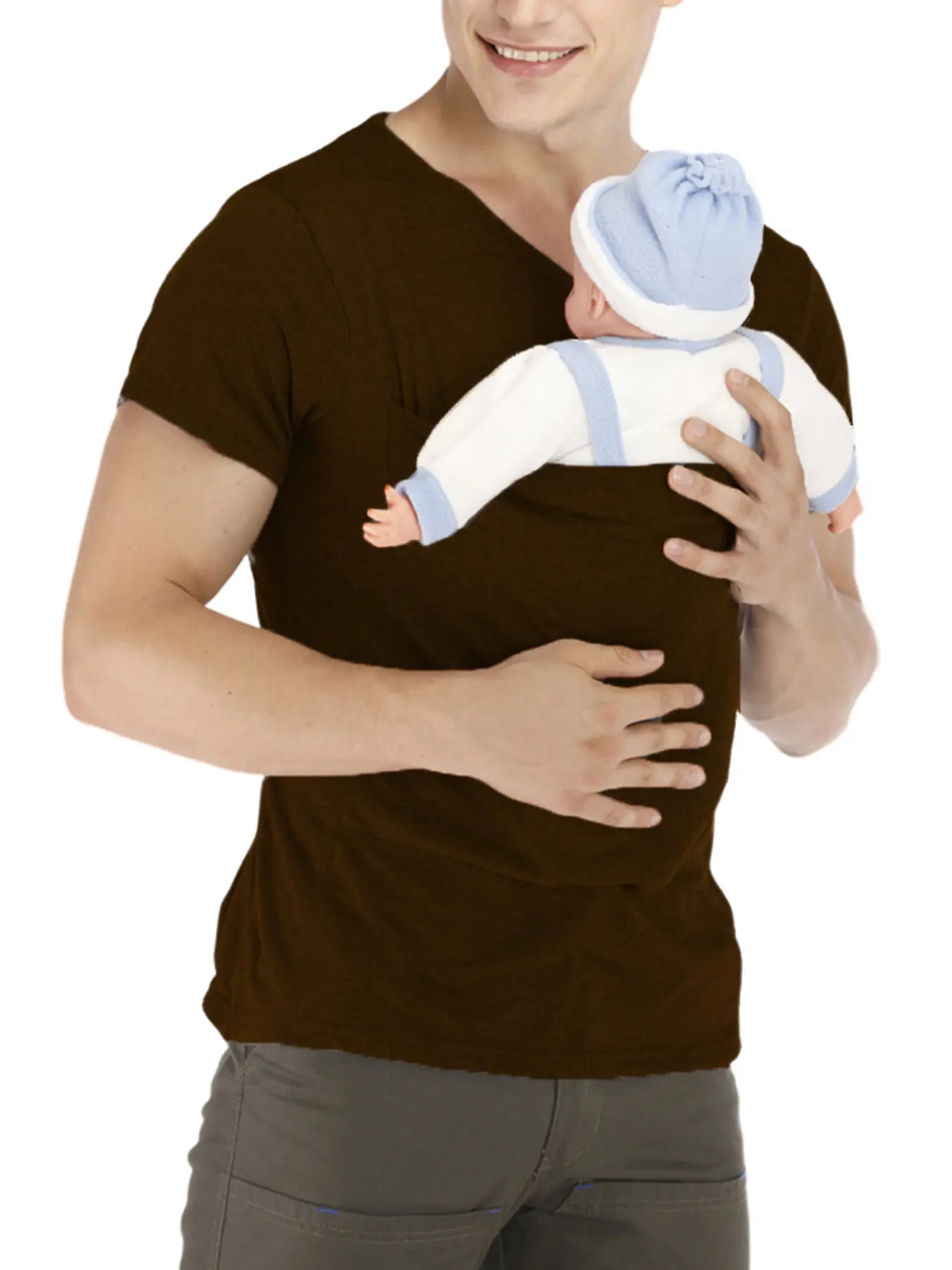 Black Multicolor Baby Wrap for Women and Men - Image 13