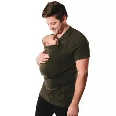 Black Multicolor Baby Wrap for Women and Men - Image 6