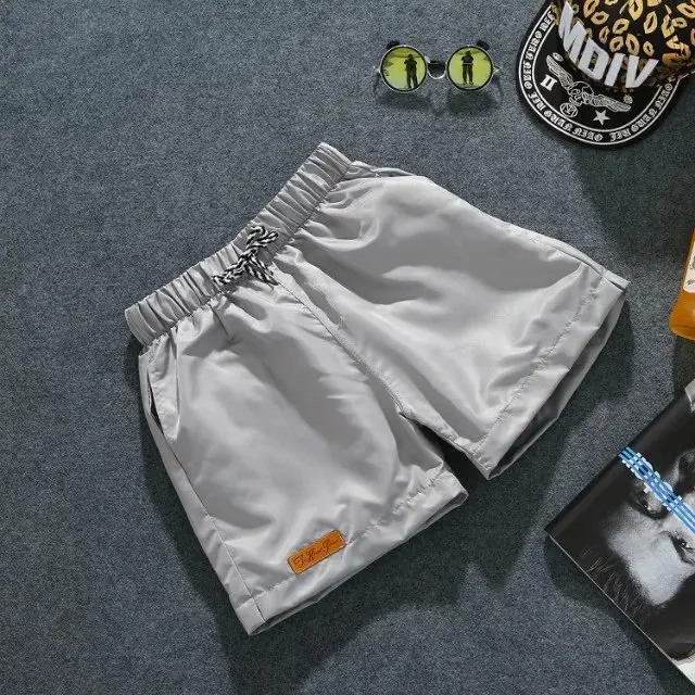 2019 Men's Black Embroidered Shorts Hong Kong Style - Image 10