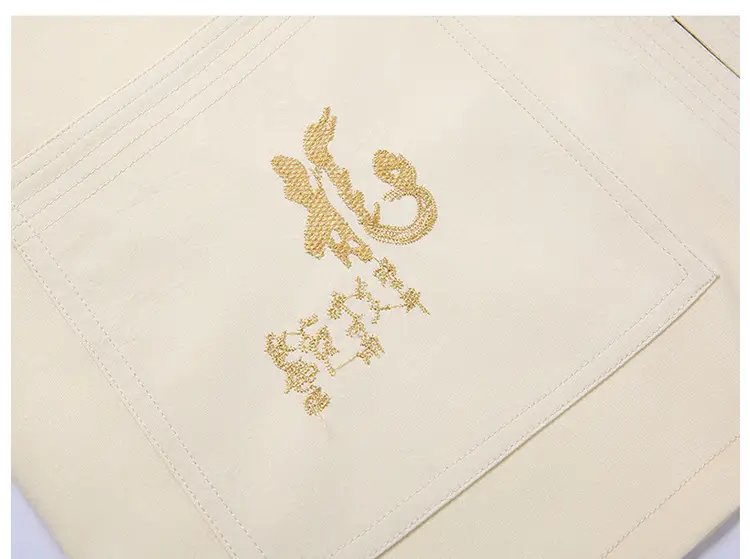 White Embroidered Chinese Tang Suit for Men — feature 17