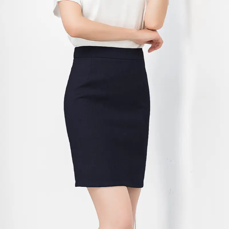 Professional One-Step Skirt Black Slim Fit High Waist - Image 2